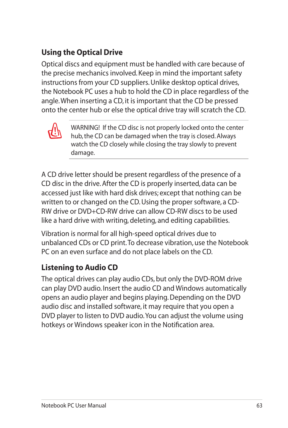 Asus G60Jx User Manual | Page 63 / 118