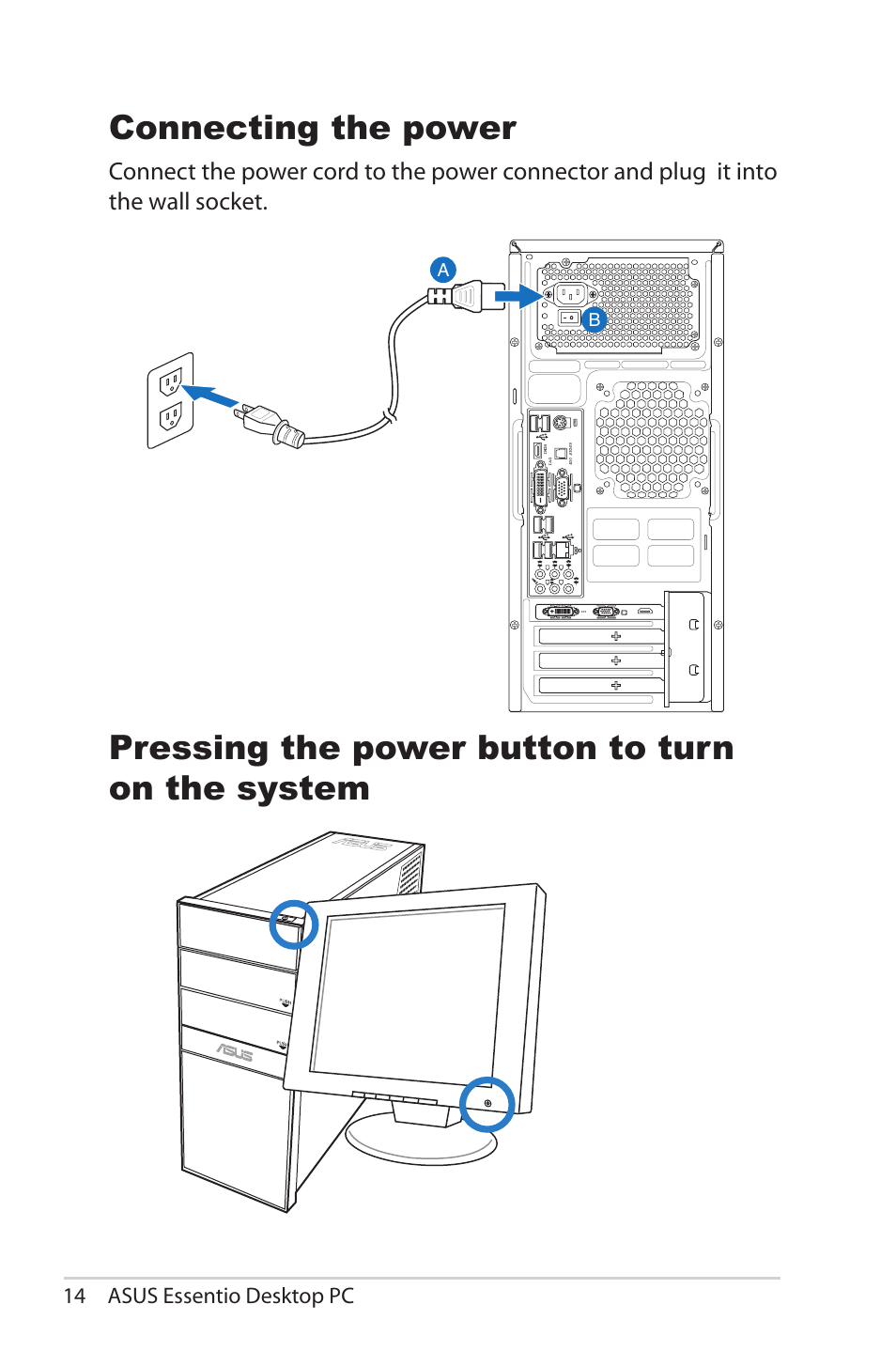 14 asus essentio desktop pc | Asus CG5270 User Manual | Page 14 / 25