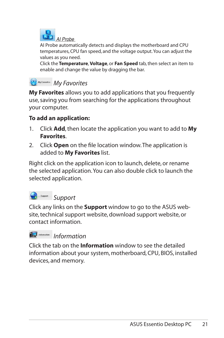 Asus CG5270 User Manual | Page 21 / 25