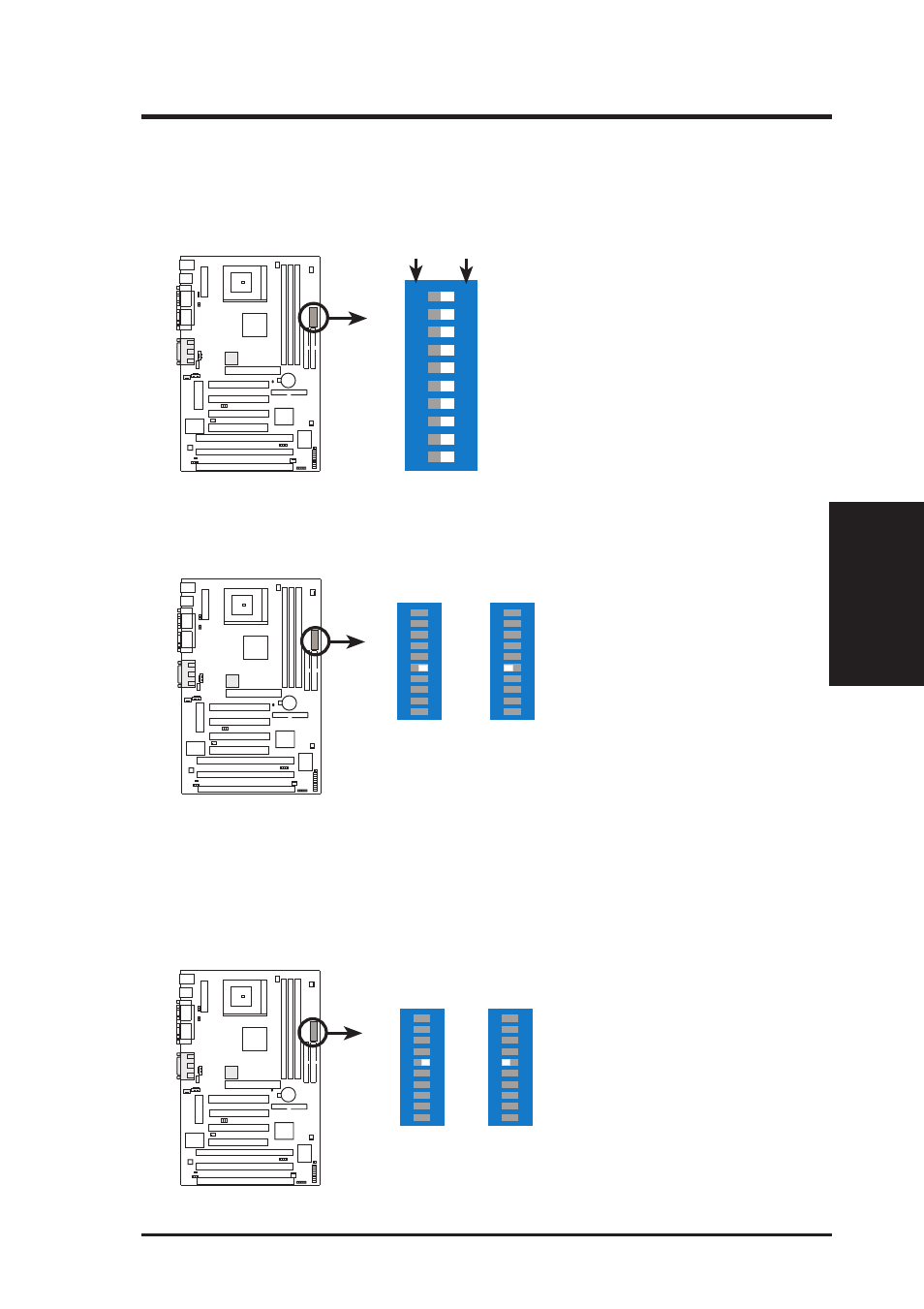 Iii. hardware setup, Dip switches (dip), Asus meb user’s manual 15 | Iii. h/w setup motherboard settings, Meb dip switches, Meb audio setting, Disable, Enable | Asus MEB User Manual | Page 15 / 104