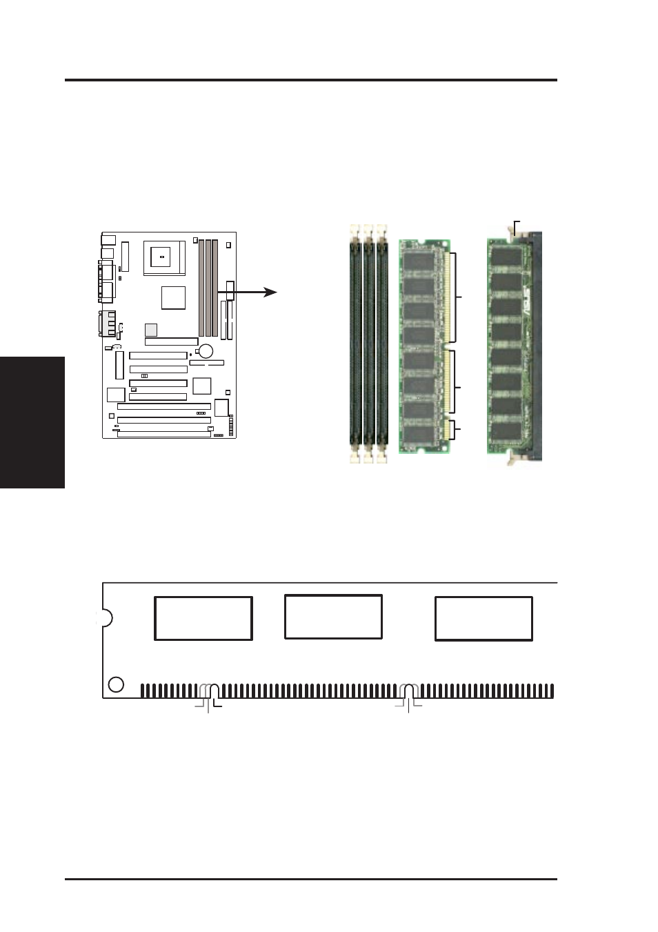 Iii. hardware setup, Meb 168-pin dimm sockets, 18 asus meb user’s manual | Asus MEB User Manual | Page 18 / 104
