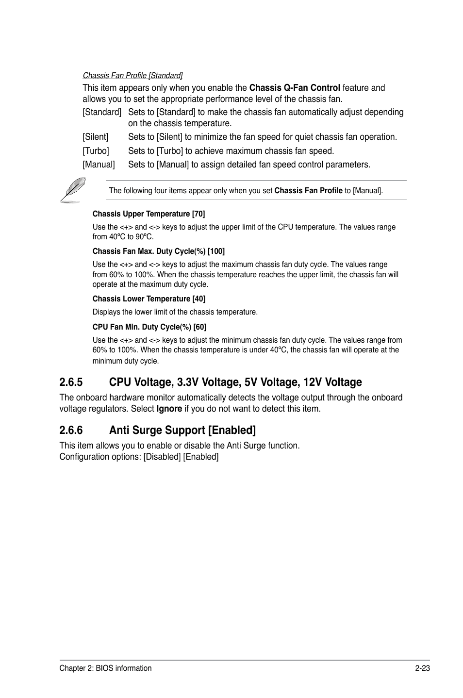 6 anti surge support [enabled, Anti surge support [enabled] -23 | Asus P8H61-M LX2 User Manual | Page 57 / 64