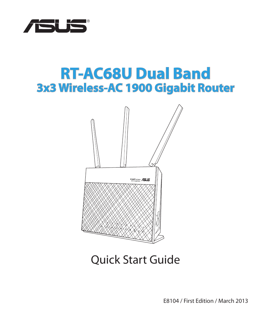 Asus RT-AC68U User Manual | 260 pages