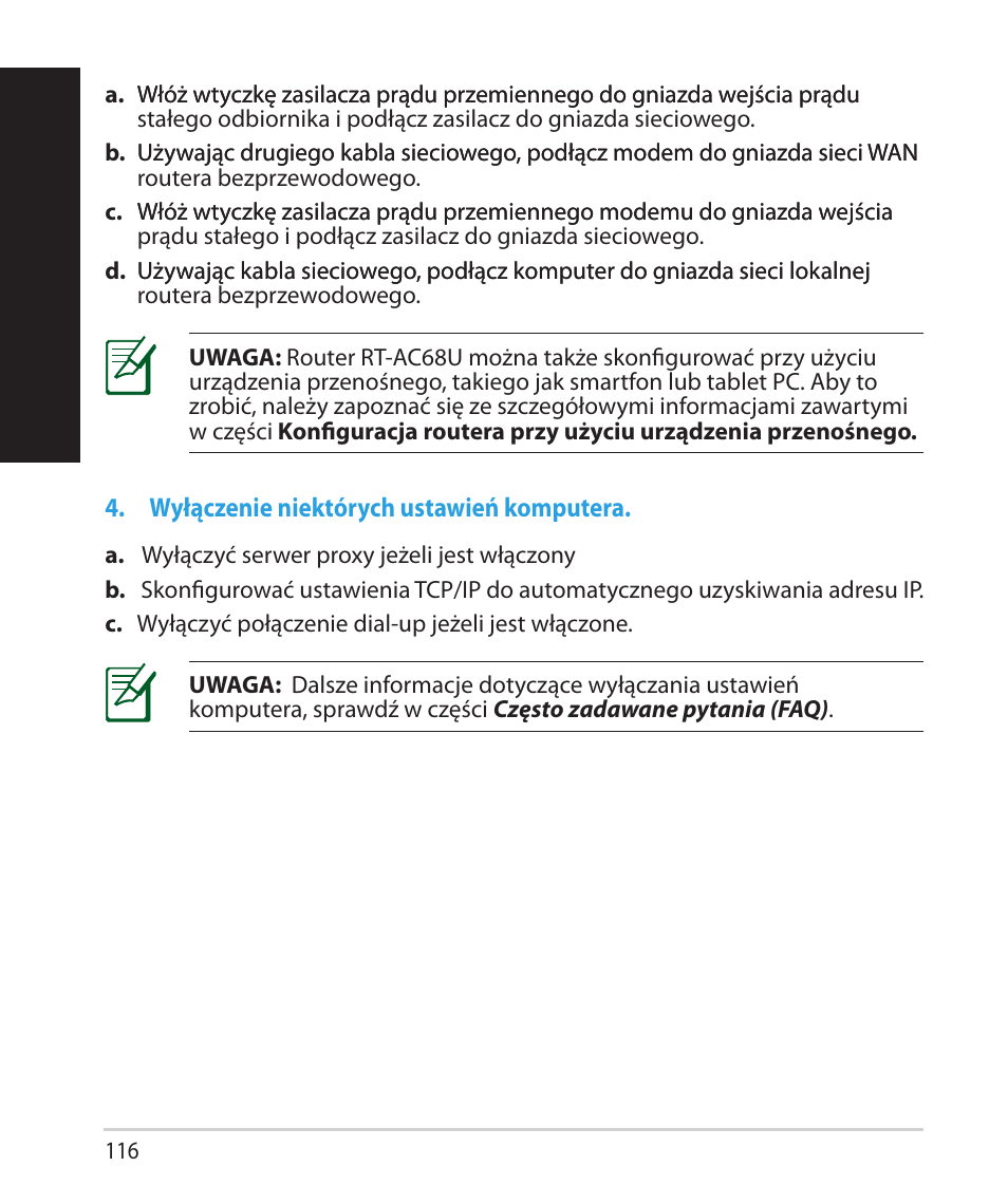 Polsk i | Asus RT-AC68U User Manual | Page 116 / 260