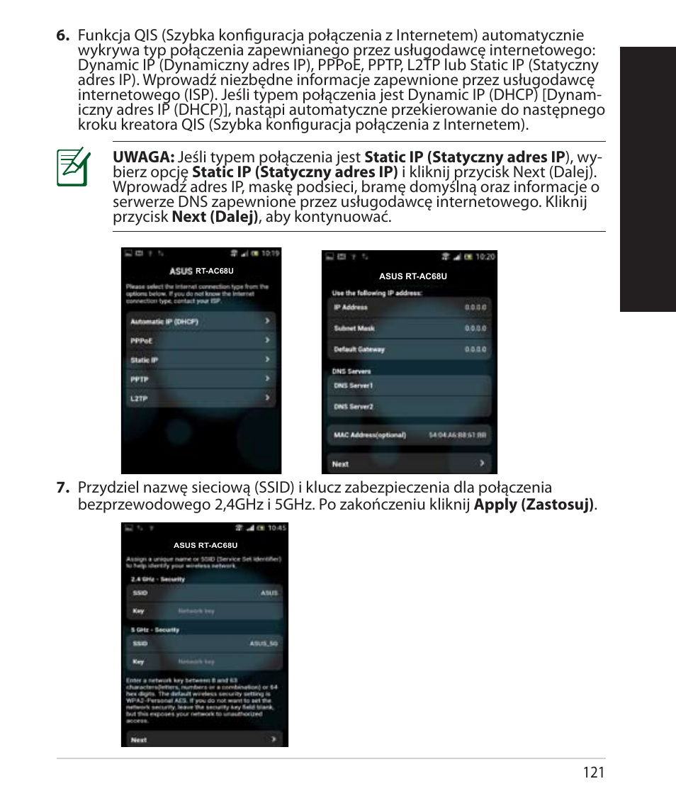 Polsk i | Asus RT-AC68U User Manual | Page 121 / 260