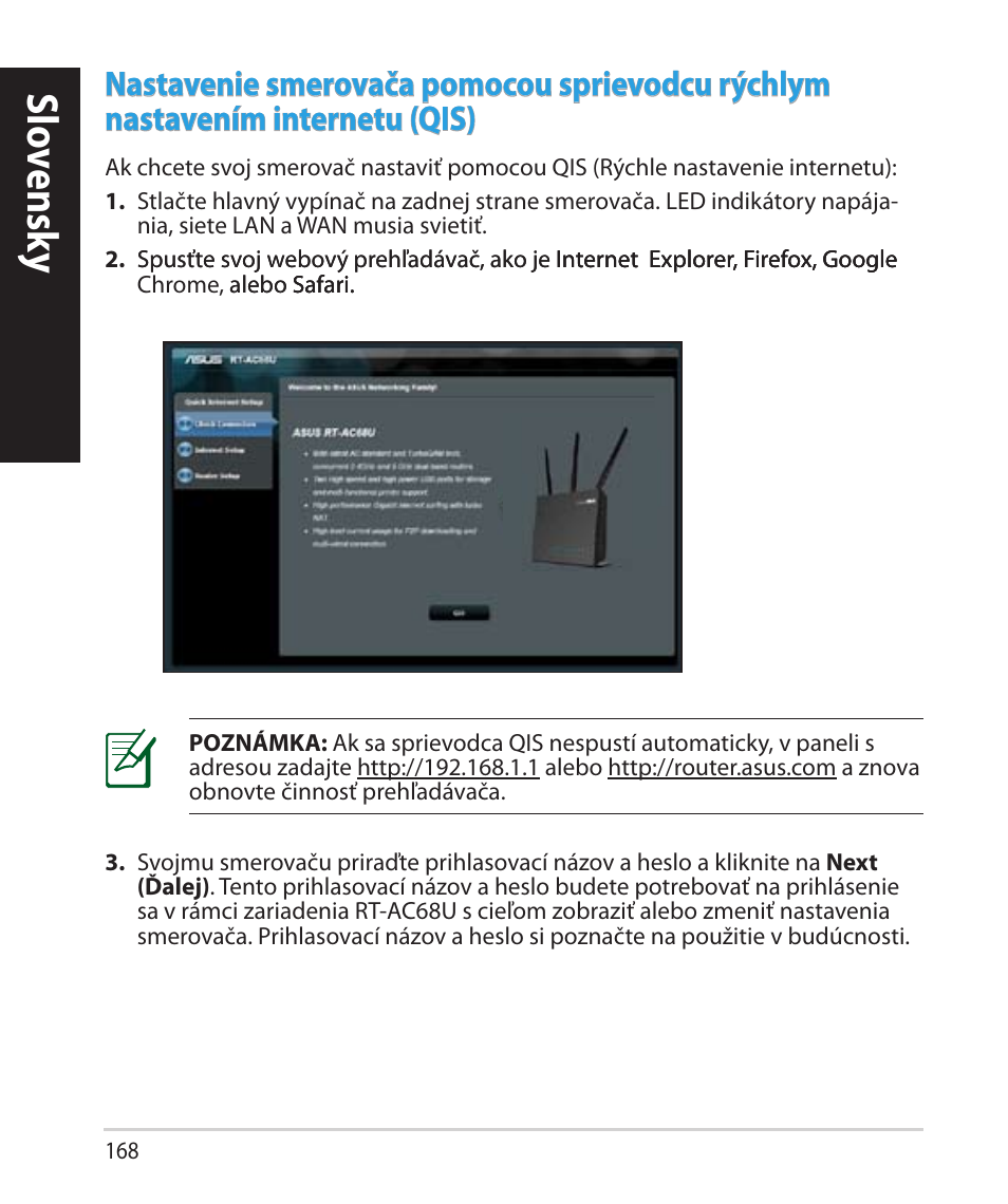 Slo vensk y slo vensk y | Asus RT-AC68U User Manual | Page 168 / 260