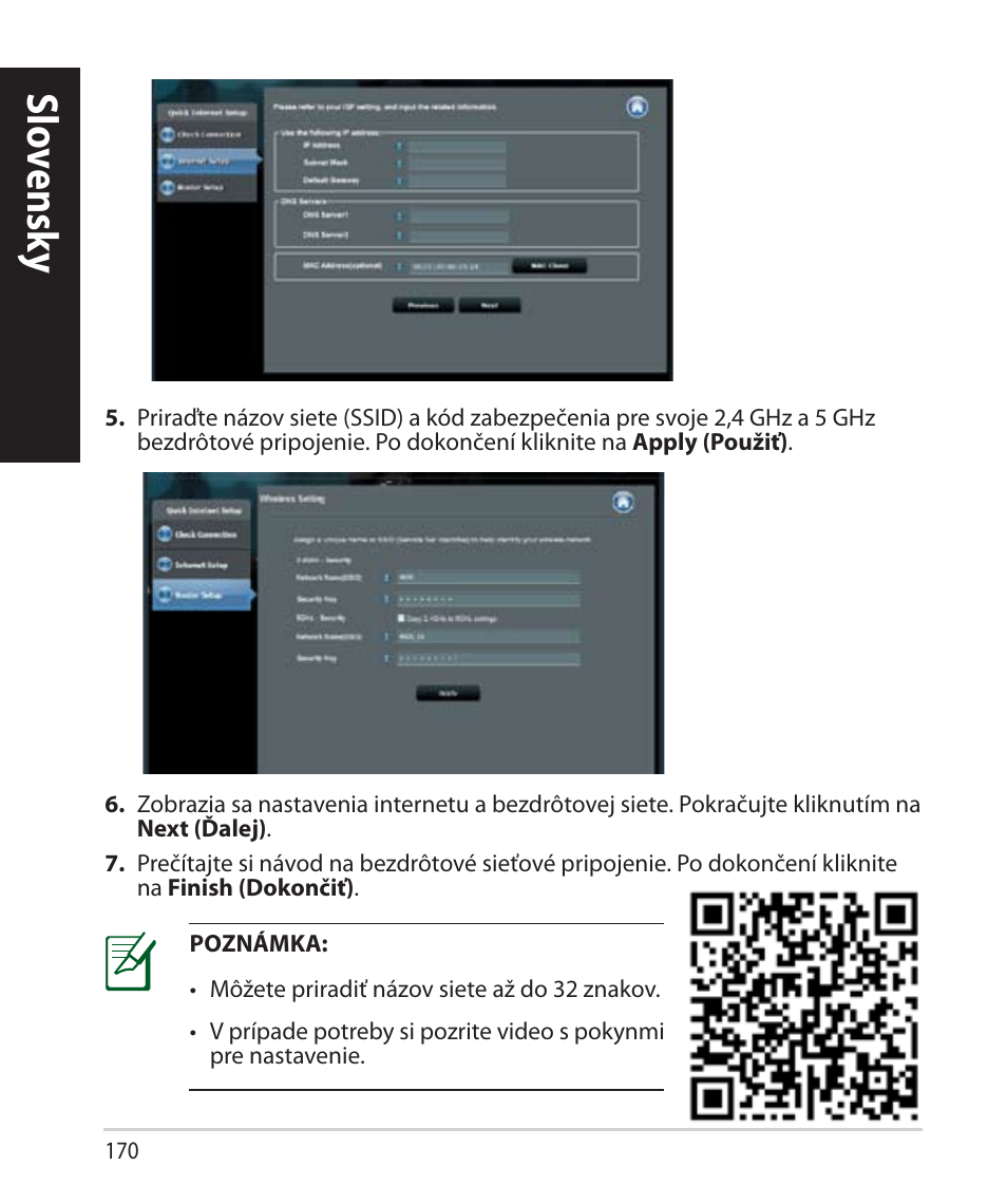 Slo vensk y slo vensk y | Asus RT-AC68U User Manual | Page 170 / 260