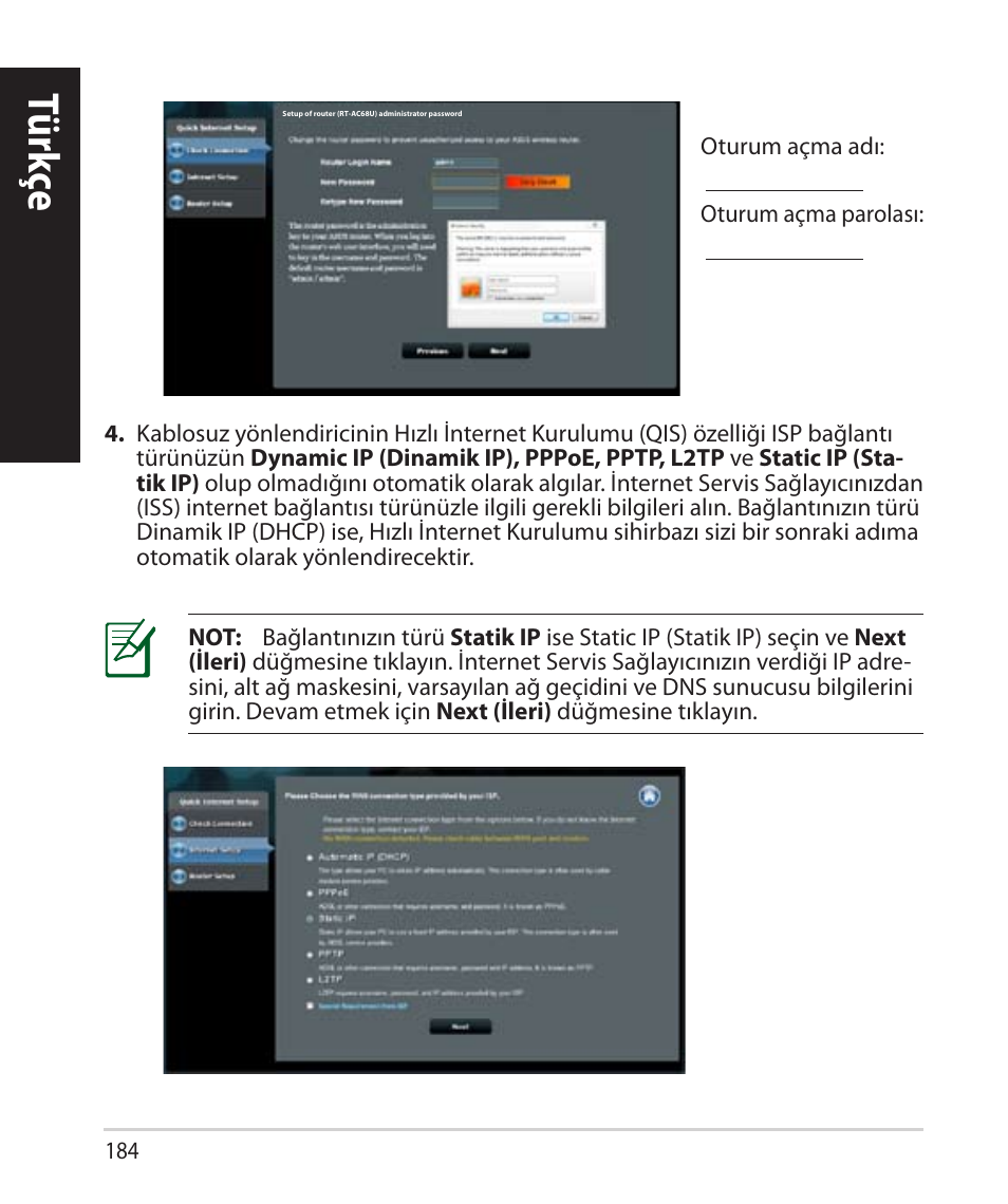 Tür kç e tür kç e | Asus RT-AC68U User Manual | Page 184 / 260