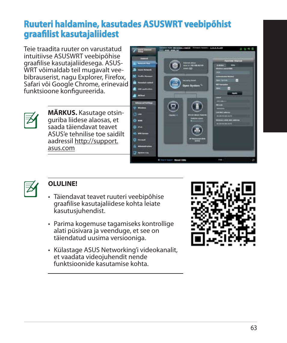 Eesti | Asus RT-AC68U User Manual | Page 63 / 260