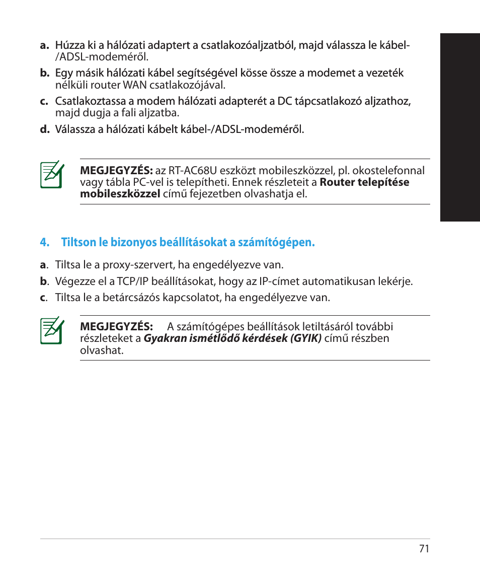 Magy ar m agy ar | Asus RT-AC68U User Manual | Page 71 / 260