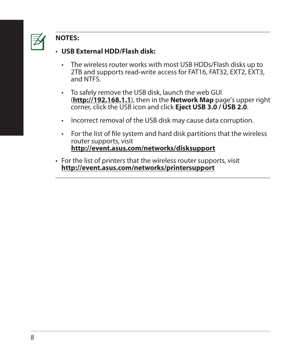 English | Asus RT-AC68U User Manual | Page 8 / 260