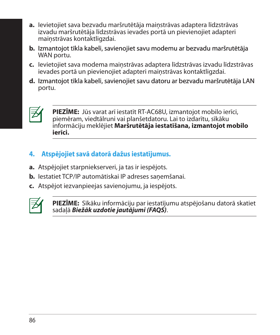 La tvisk i latvisk i | Asus RT-AC68U User Manual | Page 86 / 260