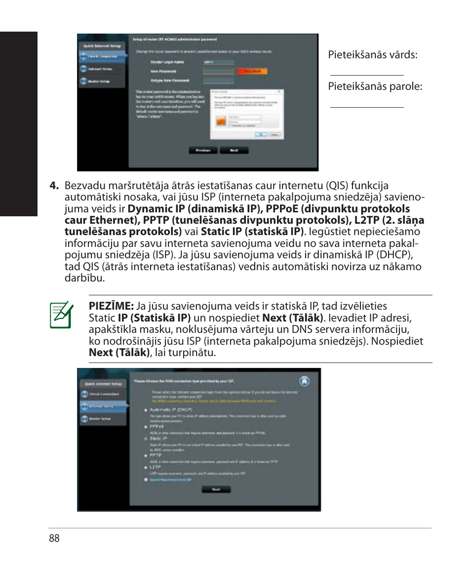 La tvisk i latvisk i | Asus RT-AC68U User Manual | Page 88 / 260