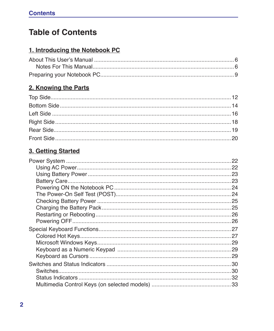 Asus F5RL User Manual | Page 2 / 71