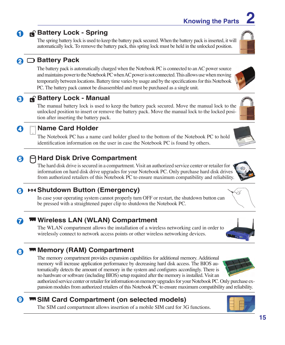 Asus Z53U User Manual | Page 15 / 91