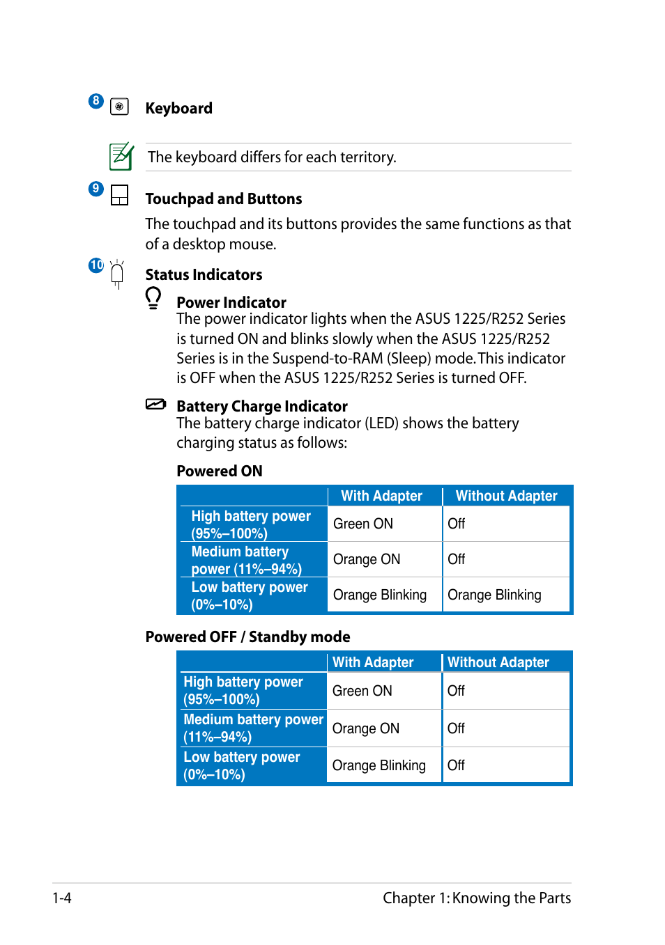 Asus Eee PC R252C User Manual | Page 12 / 62