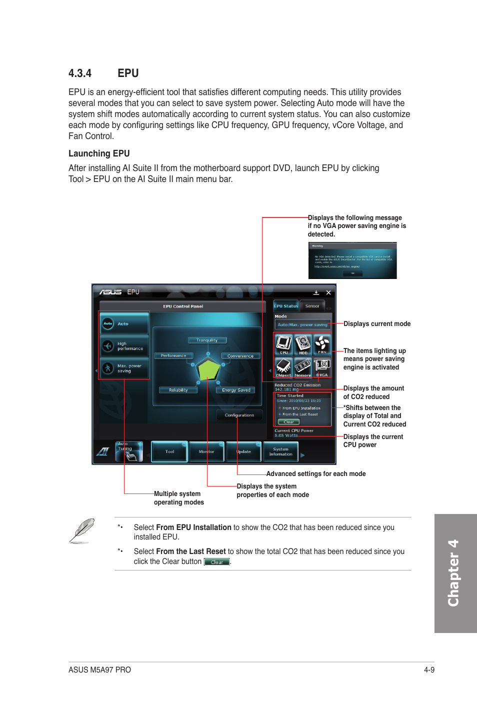 4 epu, Epu -9, Chapter 4 | Asus M5A97 PRO User Manual | Page 105 / 128