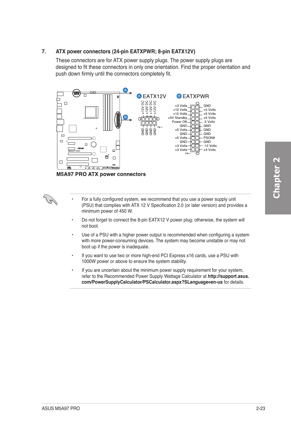 Chapter 2 | Asus M5A97 PRO User Manual | Page 41 / 128