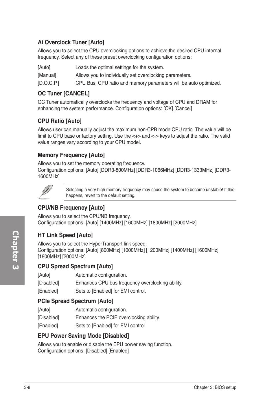 Chapter 3 | Asus M5A97 PRO User Manual | Page 68 / 128