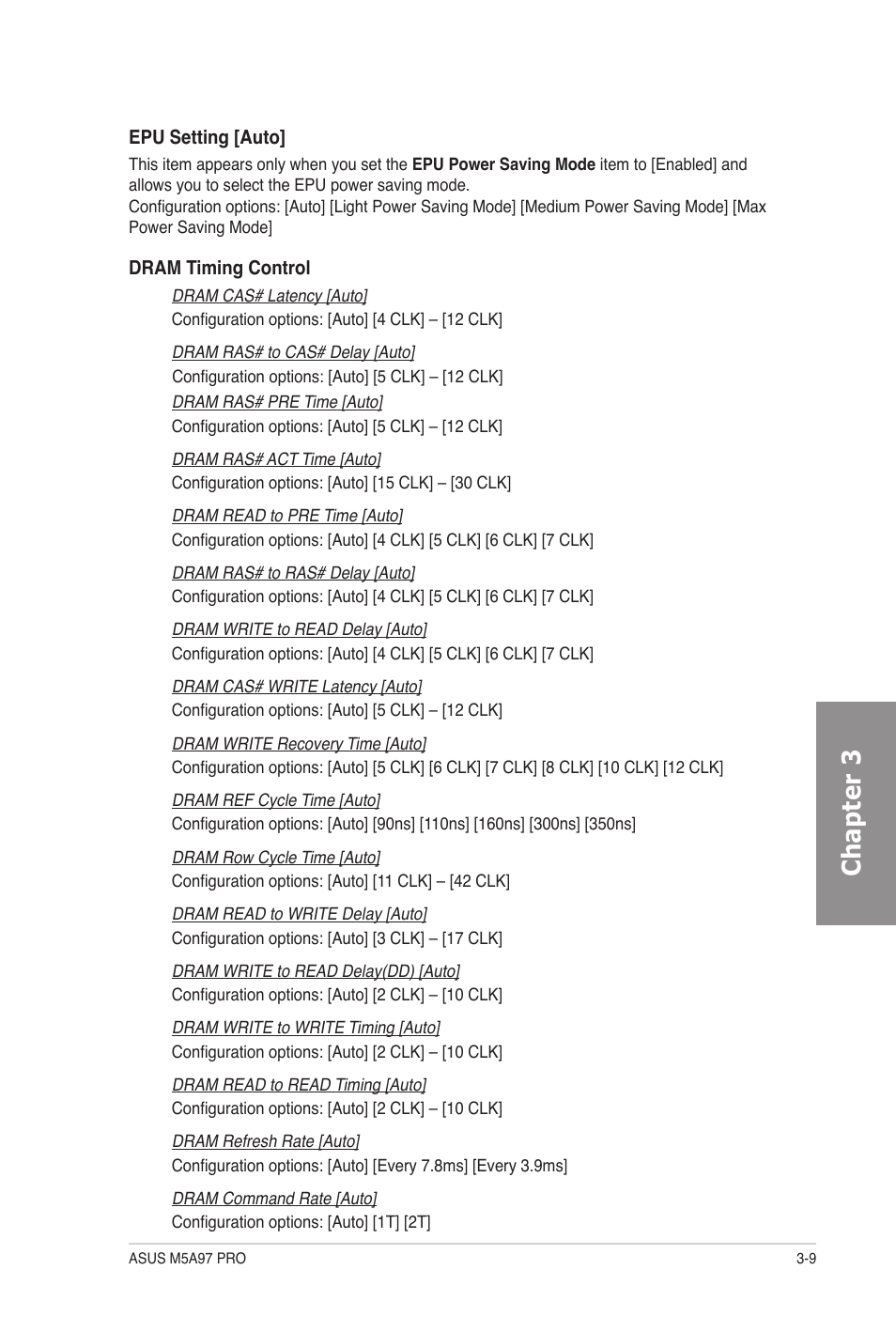 Chapter 3 | Asus M5A97 PRO User Manual | Page 69 / 128
