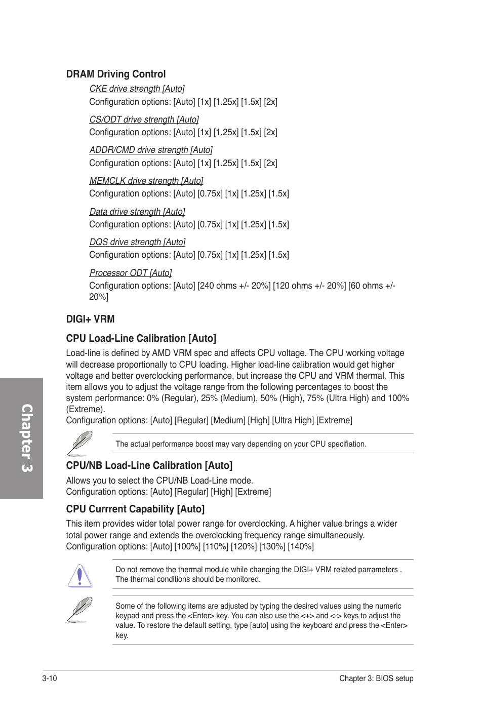 Chapter 3 | Asus M5A97 PRO User Manual | Page 70 / 128