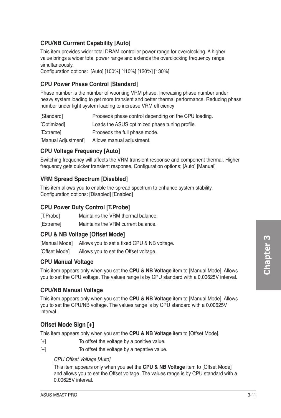 Chapter 3 | Asus M5A97 PRO User Manual | Page 71 / 128