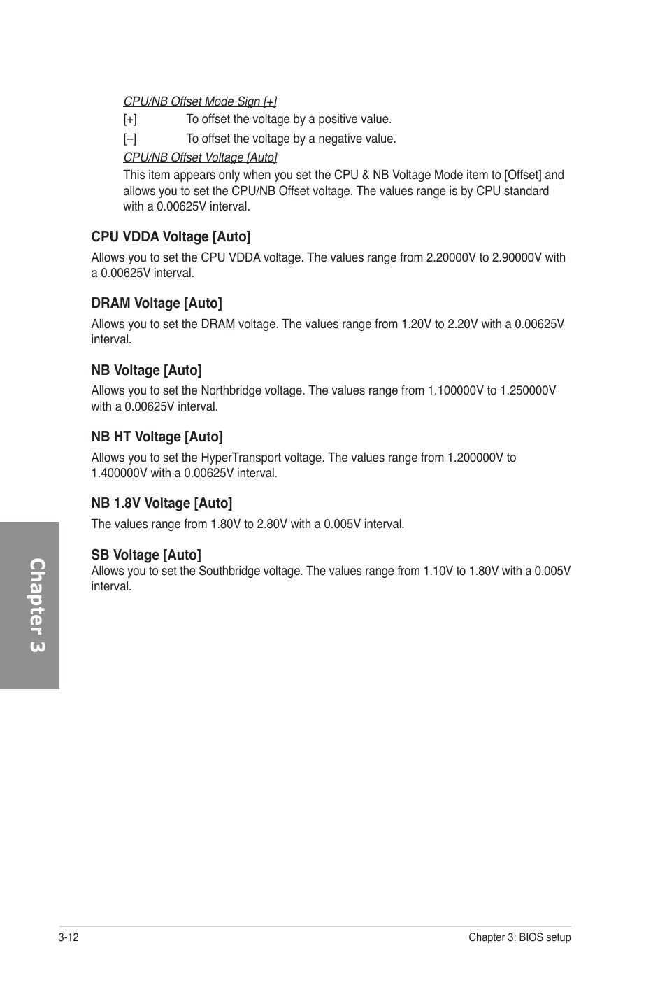Chapter 3 | Asus M5A97 PRO User Manual | Page 72 / 128
