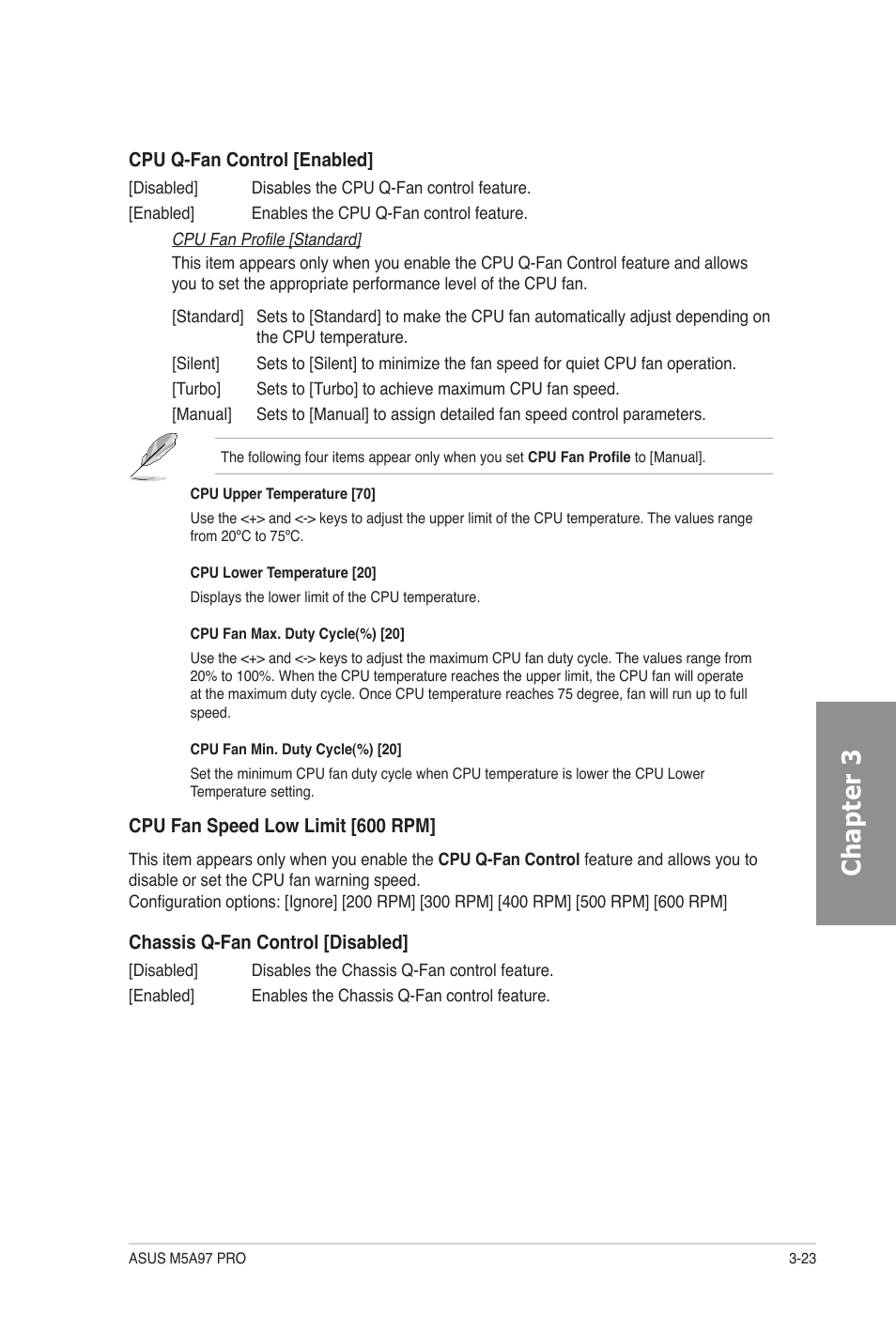 Chapter 3 | Asus M5A97 PRO User Manual | Page 83 / 128