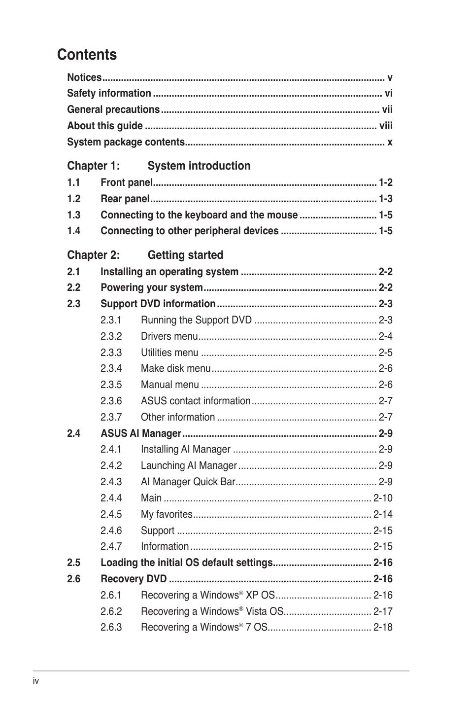 Asus BP5295 User Manual | Page 4 / 35