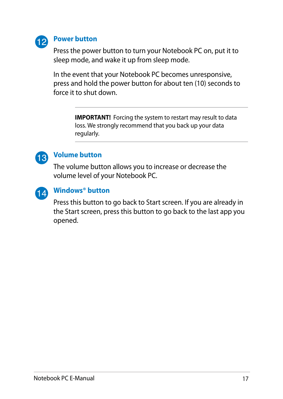 Asus T100TA User Manual | Page 17 / 96