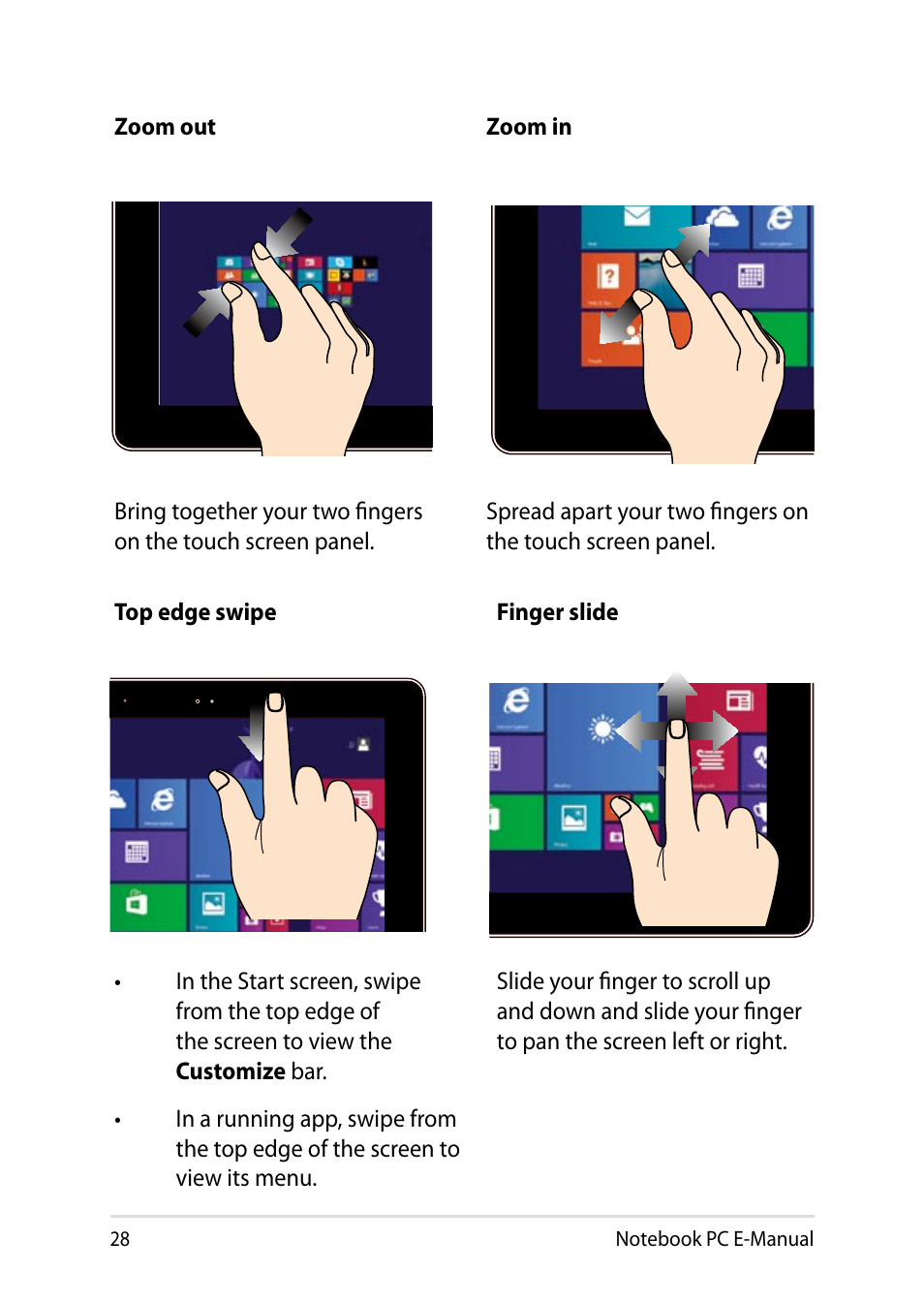 Asus T100TA User Manual | Page 28 / 96