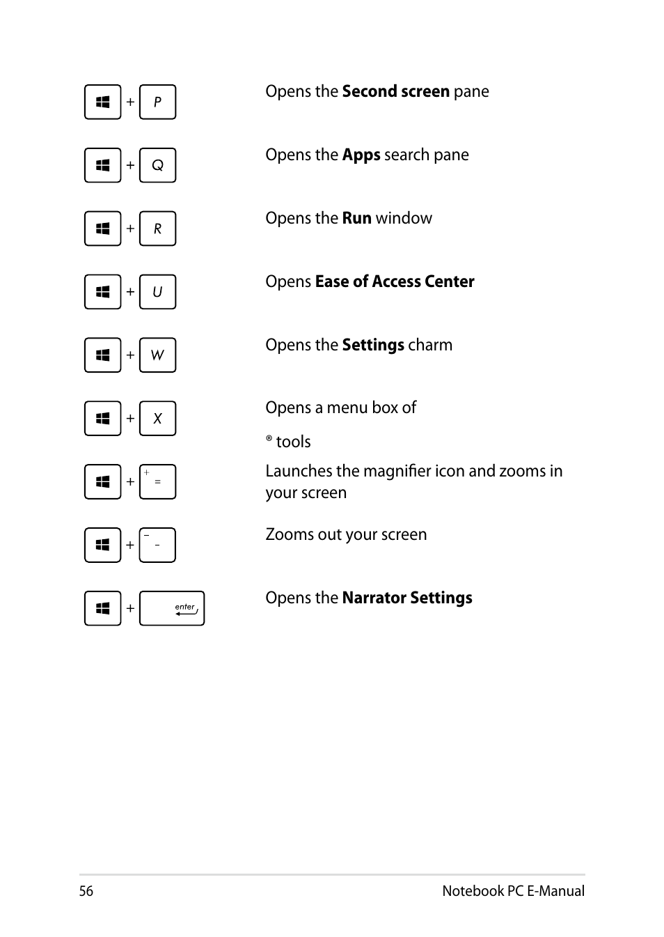 Asus T100TA User Manual | Page 56 / 96