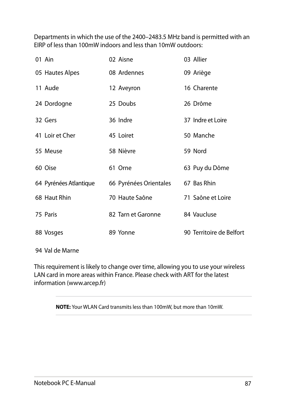 Asus T100TA User Manual | Page 87 / 96