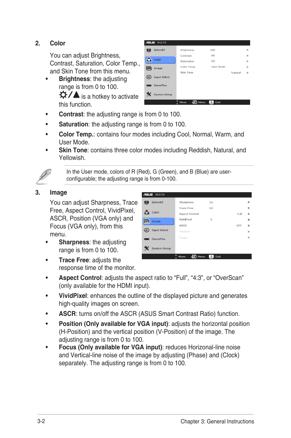 Asus VN279QLB User Manual | Page 22 / 30
