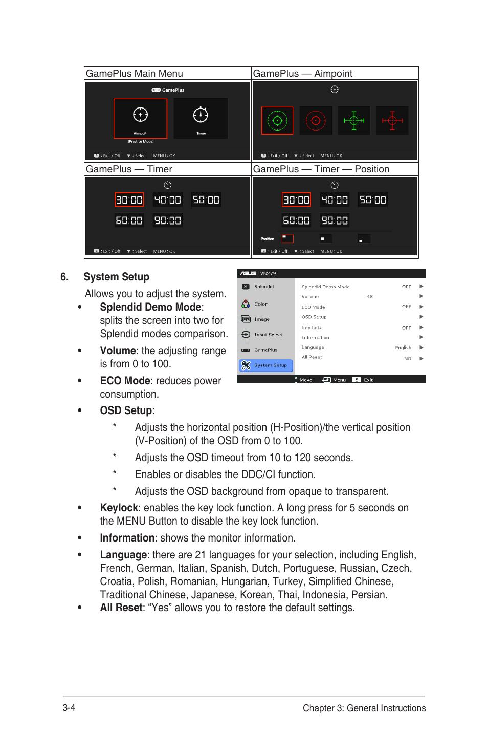 Asus VN279QLB User Manual | Page 24 / 30