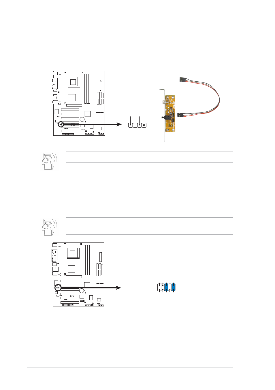 A7v600 front panel audio connector fp_audio, The s/pdif module is purchased separately, A7v600 digital audio connector | Spdif_out2 | Asus A7V600 User Manual | Page 34 / 82