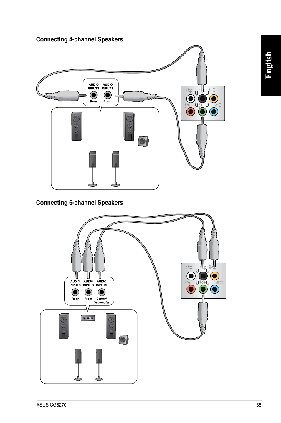 English | Asus CG8270 User Manual | Page 35 / 72