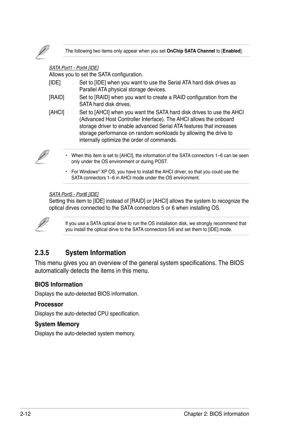 5 system information, System information -12 | Asus M4A88T-V EVO/USB3 User Manual | Page 62 / 84