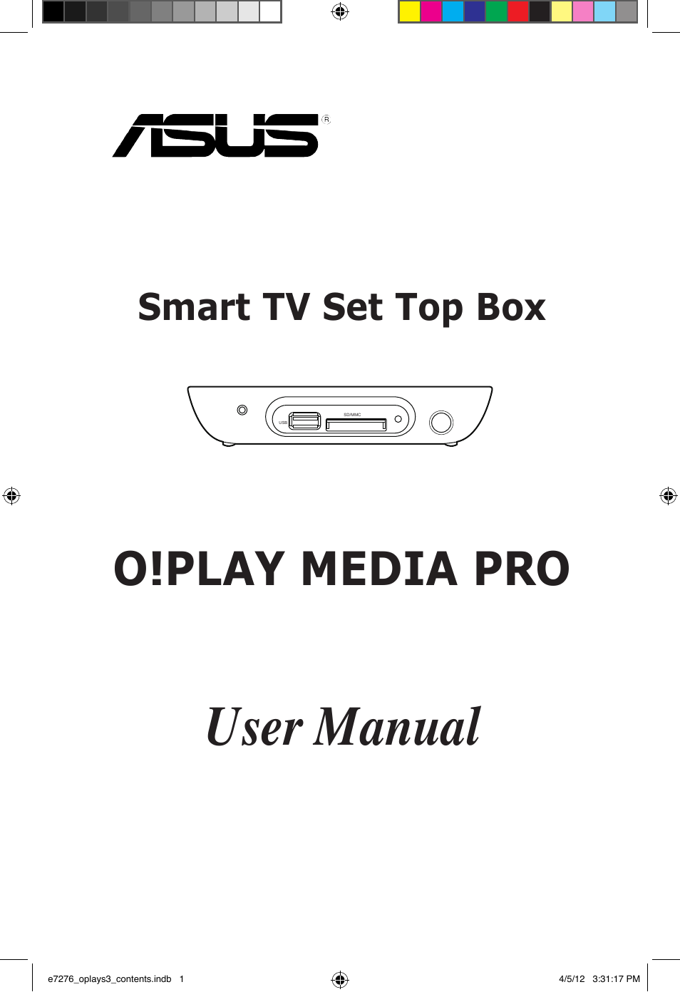 Asus O!Play Media Pro User Manual | 72 pages