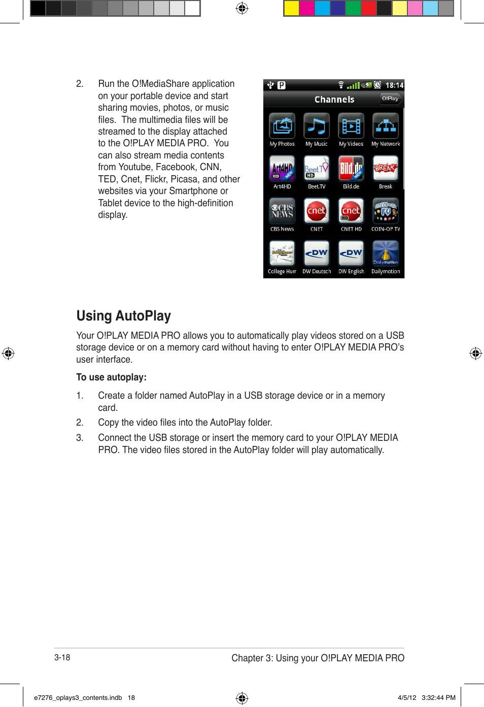 Using autoplay | Asus O!Play Media Pro User Manual | Page 56 / 72