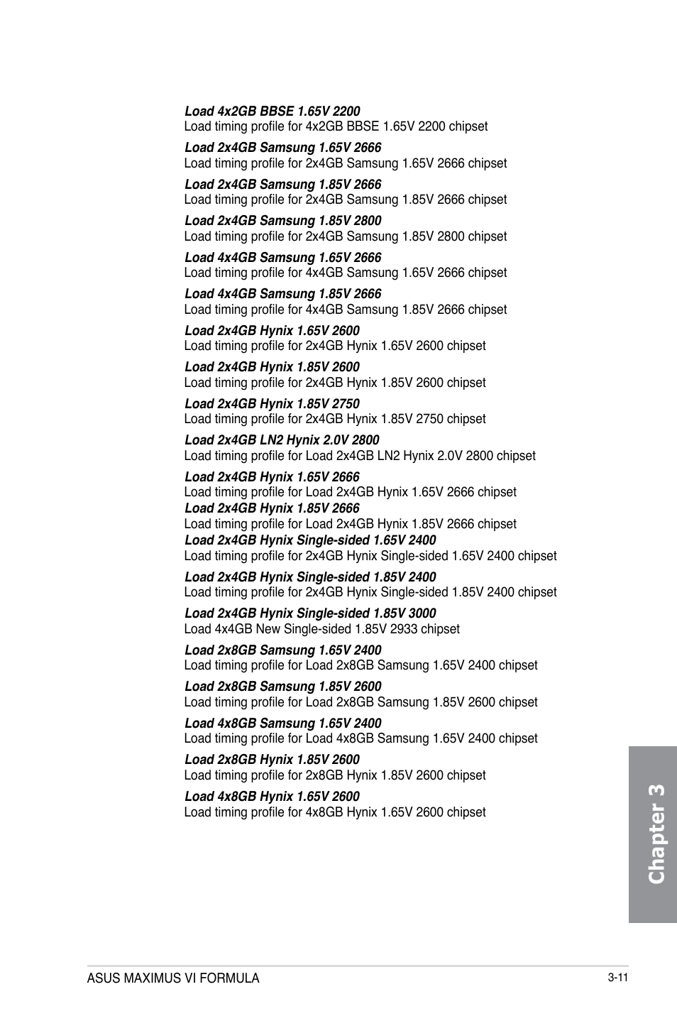 Chapter 3 | Asus MAXIMUS VI FORMULA User Manual | Page 101 / 212