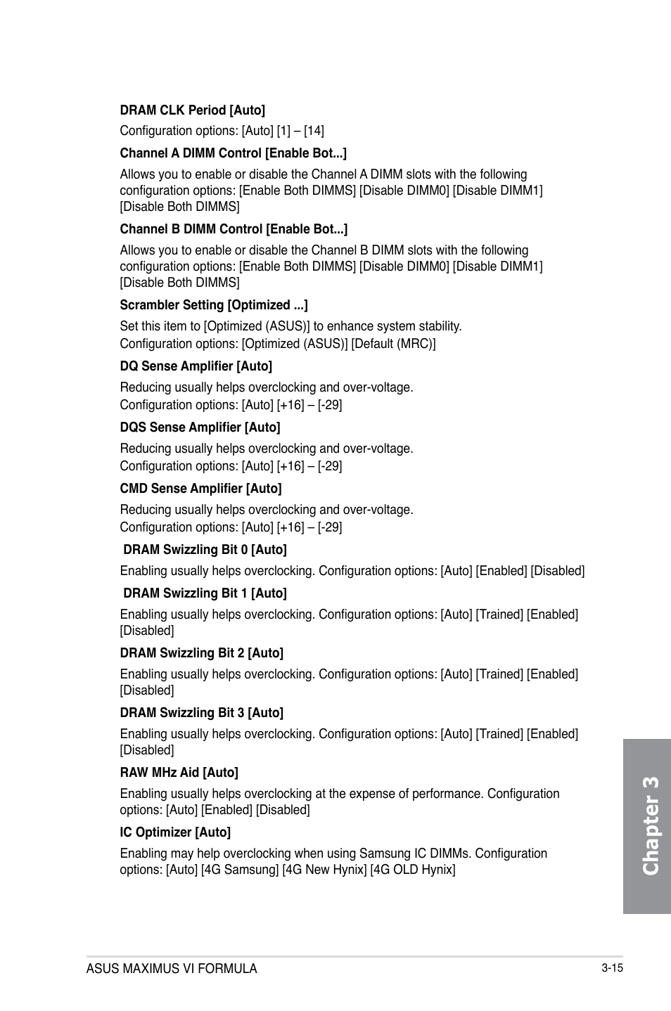 Chapter 3 | Asus MAXIMUS VI FORMULA User Manual | Page 105 / 212