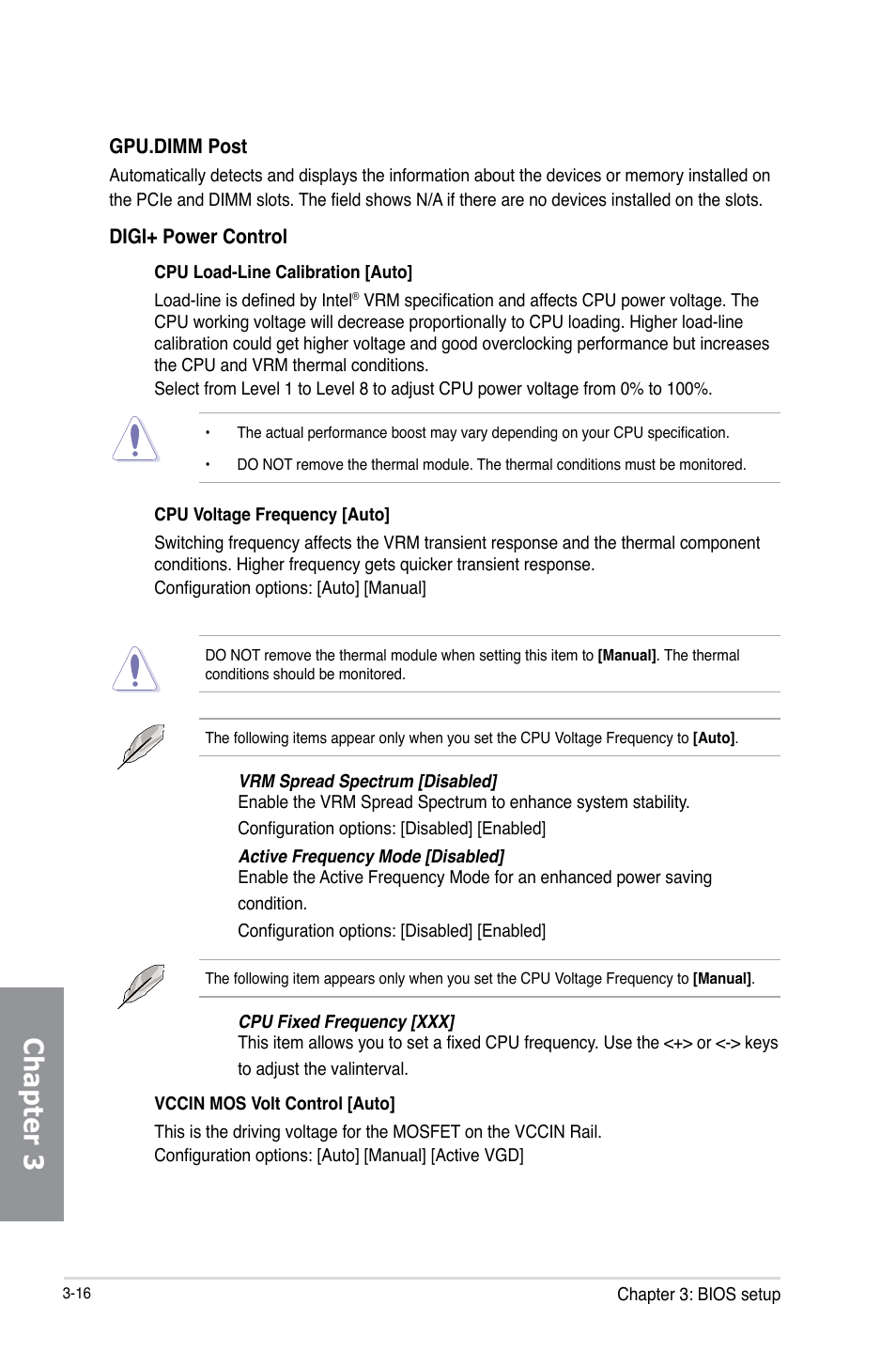 Chapter 3 | Asus MAXIMUS VI FORMULA User Manual | Page 106 / 212