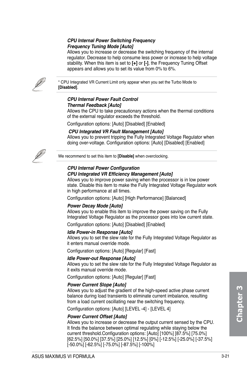 Chapter 3 | Asus MAXIMUS VI FORMULA User Manual | Page 111 / 212