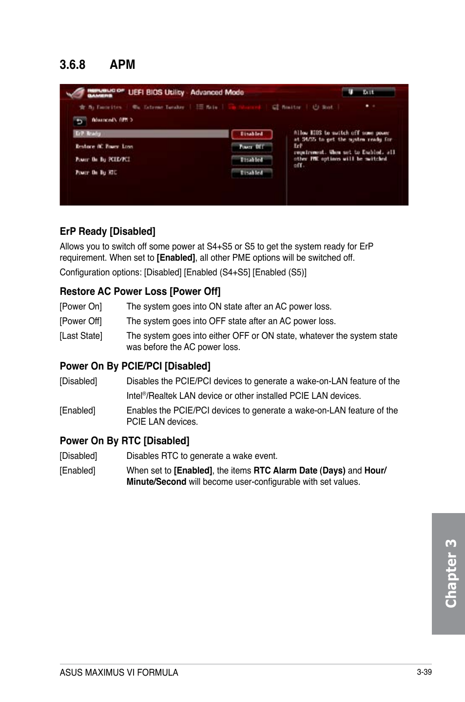 8 apm, Apm -39, Chapter 3 | Asus MAXIMUS VI FORMULA User Manual | Page 129 / 212