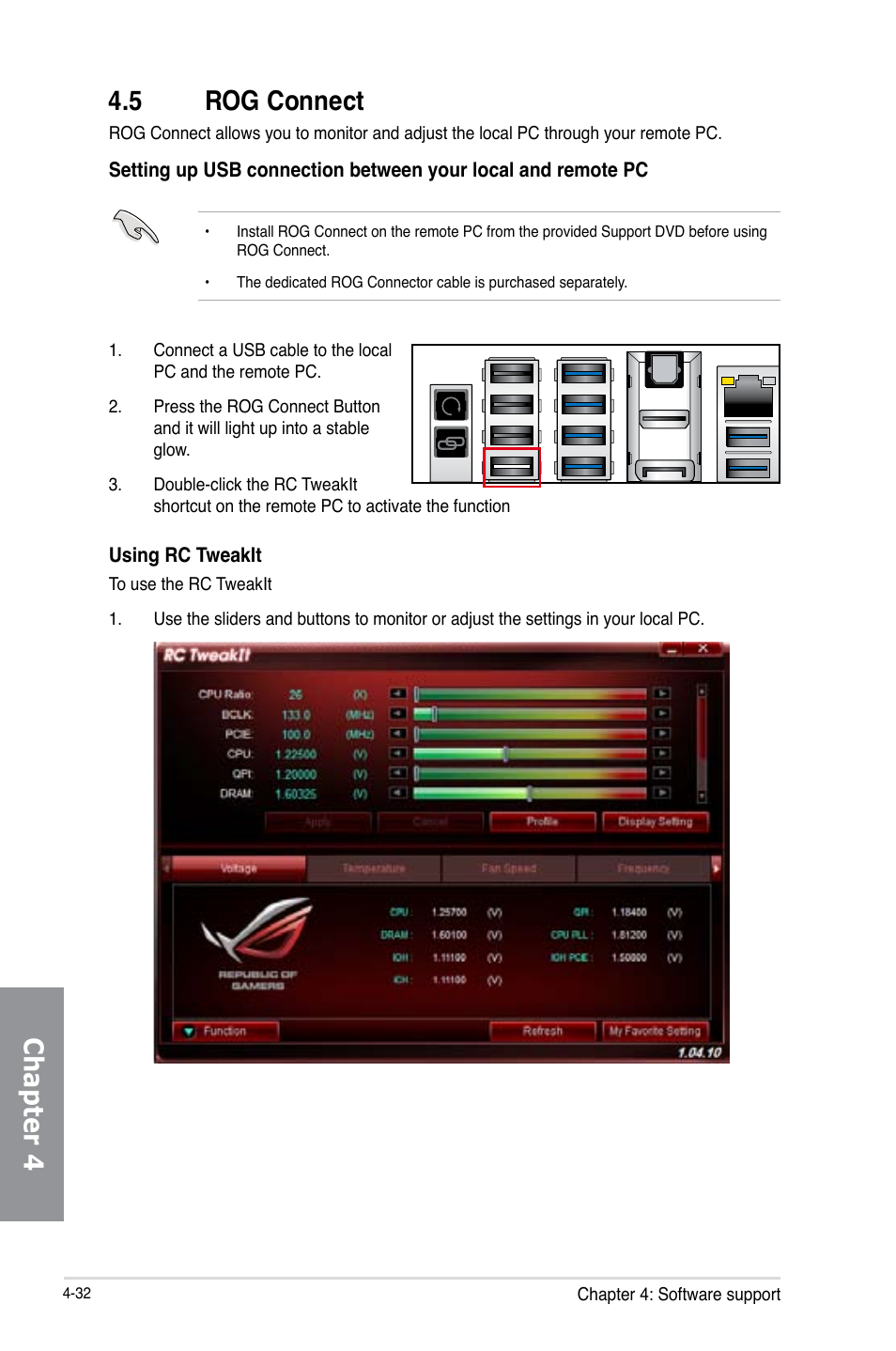 5 rog connect, Rog connect -32, Chapter 4 | Asus MAXIMUS VI FORMULA User Manual | Page 184 / 212