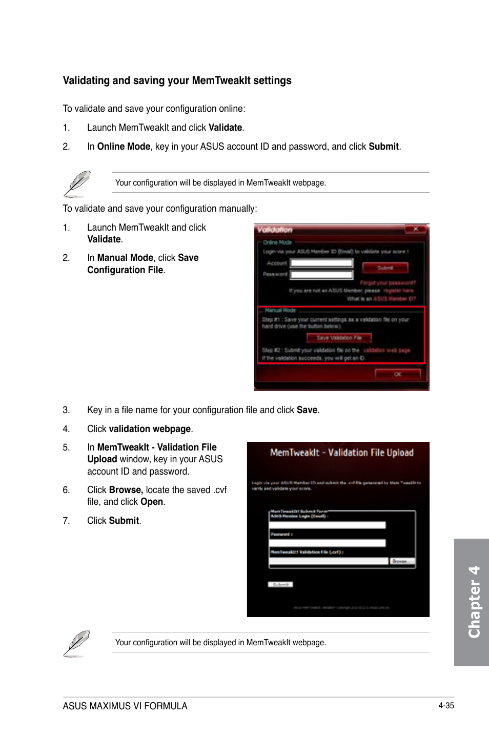 Chapter 4 | Asus MAXIMUS VI FORMULA User Manual | Page 187 / 212