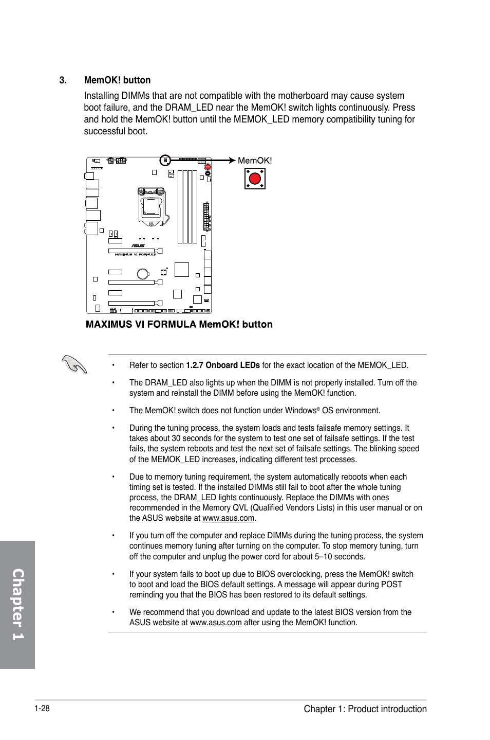Chapter 1 | Asus MAXIMUS VI FORMULA User Manual | Page 44 / 212