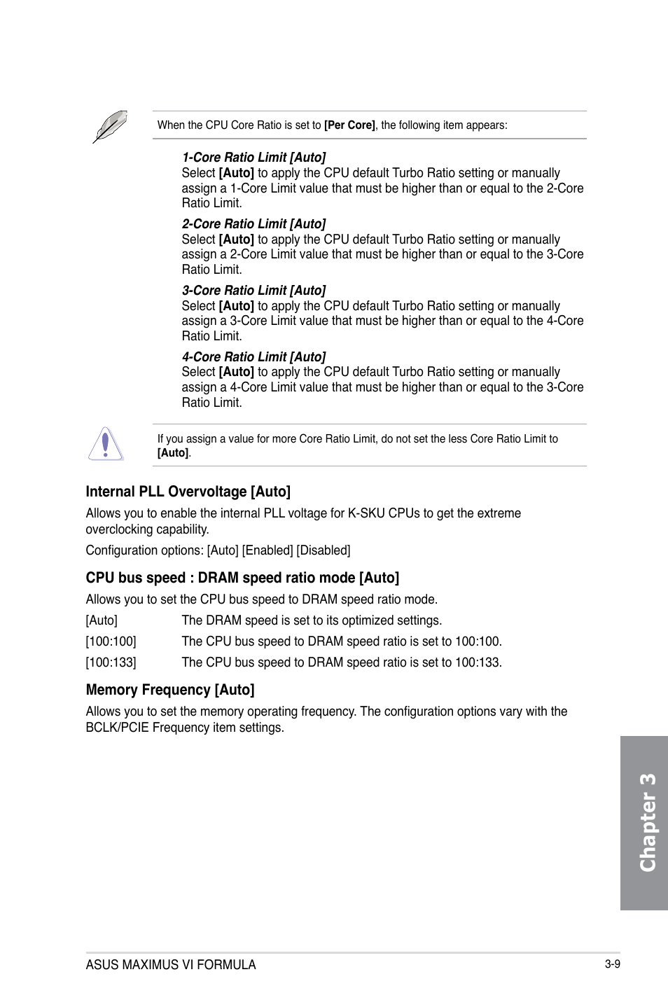 Chapter 3 | Asus MAXIMUS VI FORMULA User Manual | Page 99 / 212