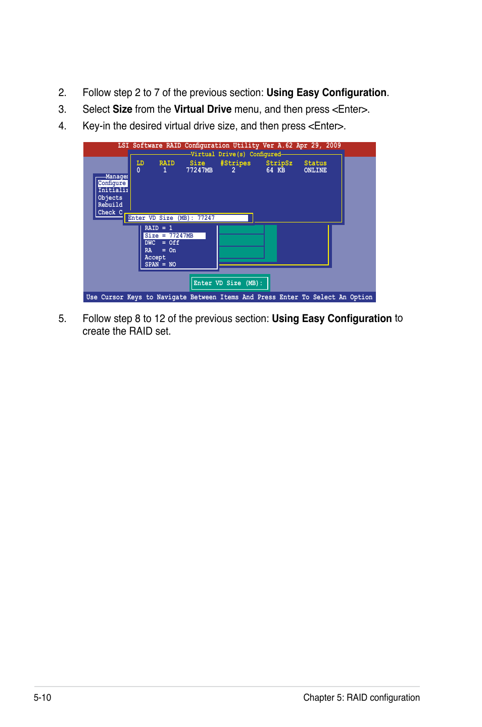 10 chapter 5: raid configuration | Asus TS100-E7/PI4 User Manual | Page 94 / 136